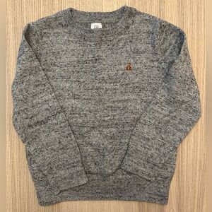 GAP Toddler Relaxed Crewneck Sweater in Gray Heather - Size 5T - EUC